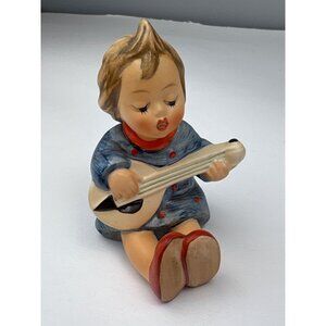 Hummel Figurine Goebel 53 Joyful Singing Girl Playing Mandolin 4" Germany Collec